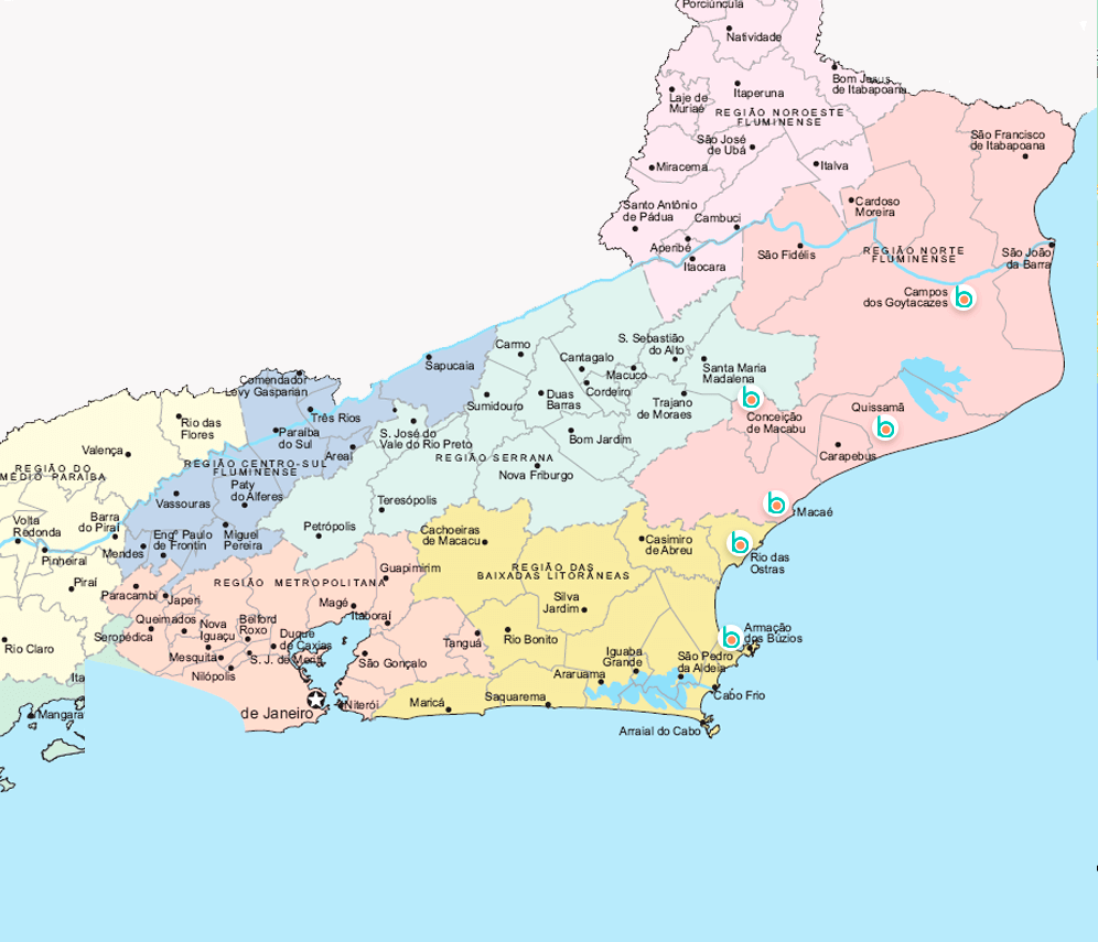 mapa unidades bioanalise